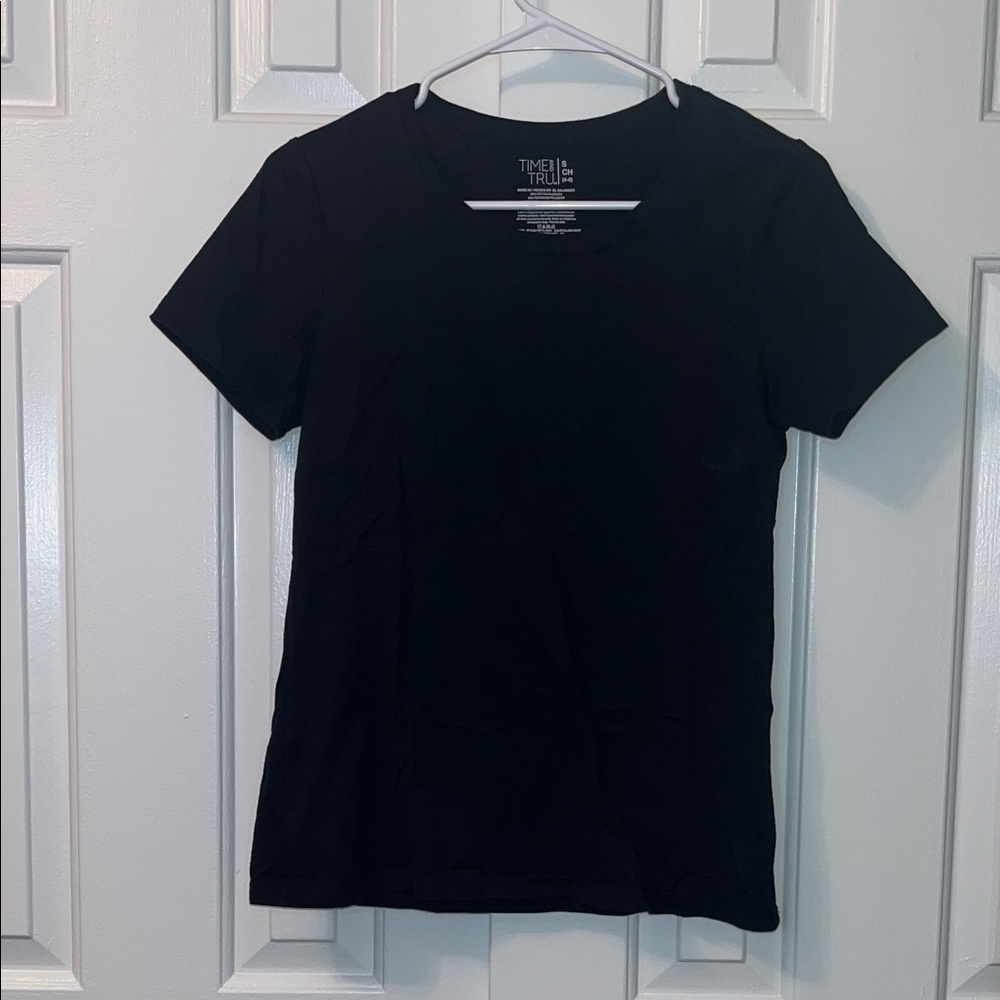 Black Short Sleeve Tees Size S Time and Tru Bundle‎ of 4